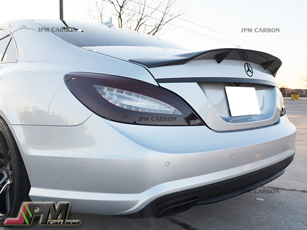 Mercedes-Benz W218 CLS-Class Sedan 2011-2018 Carbon Fiber R Style Trunk Spoiler