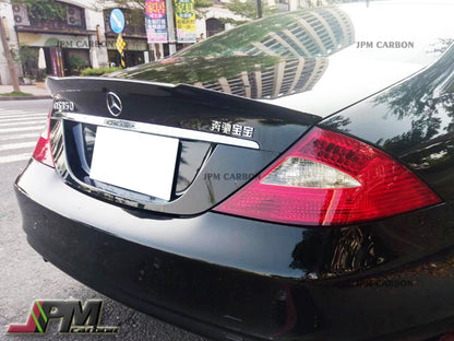 Mercedes-Benz W219 CLS-Class Sedan 2004-2010 Carbon Fiber D Style Trunk Spoiler