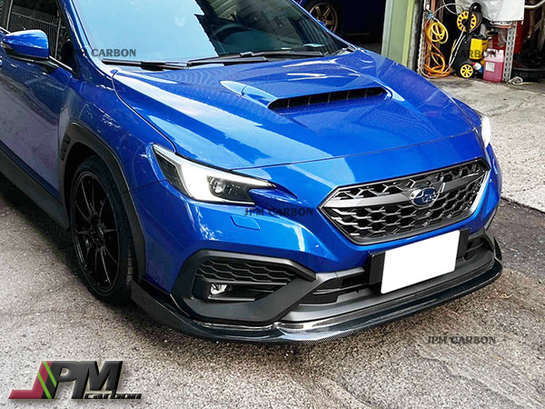 CS Style Carbon Fiber Front Bumper Add-on Lip Fits For 2022-2024 Subaru WRX Only